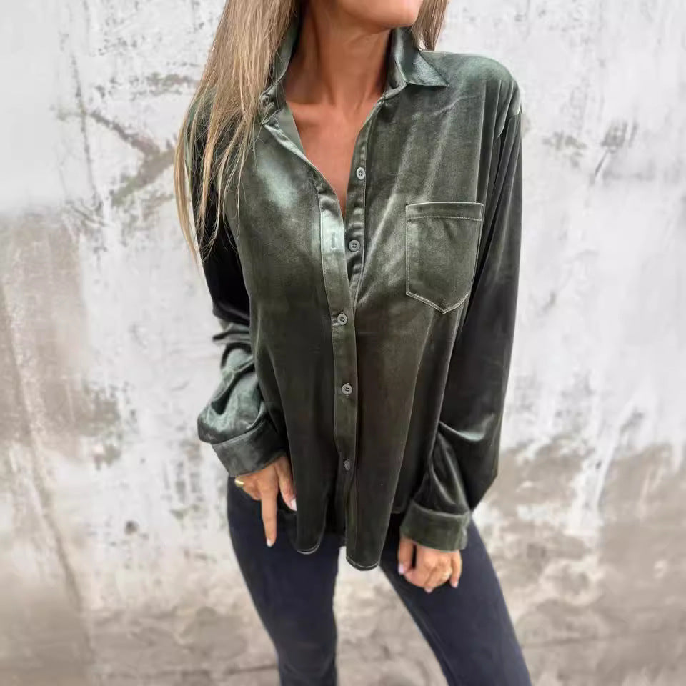 Fluwele blouse