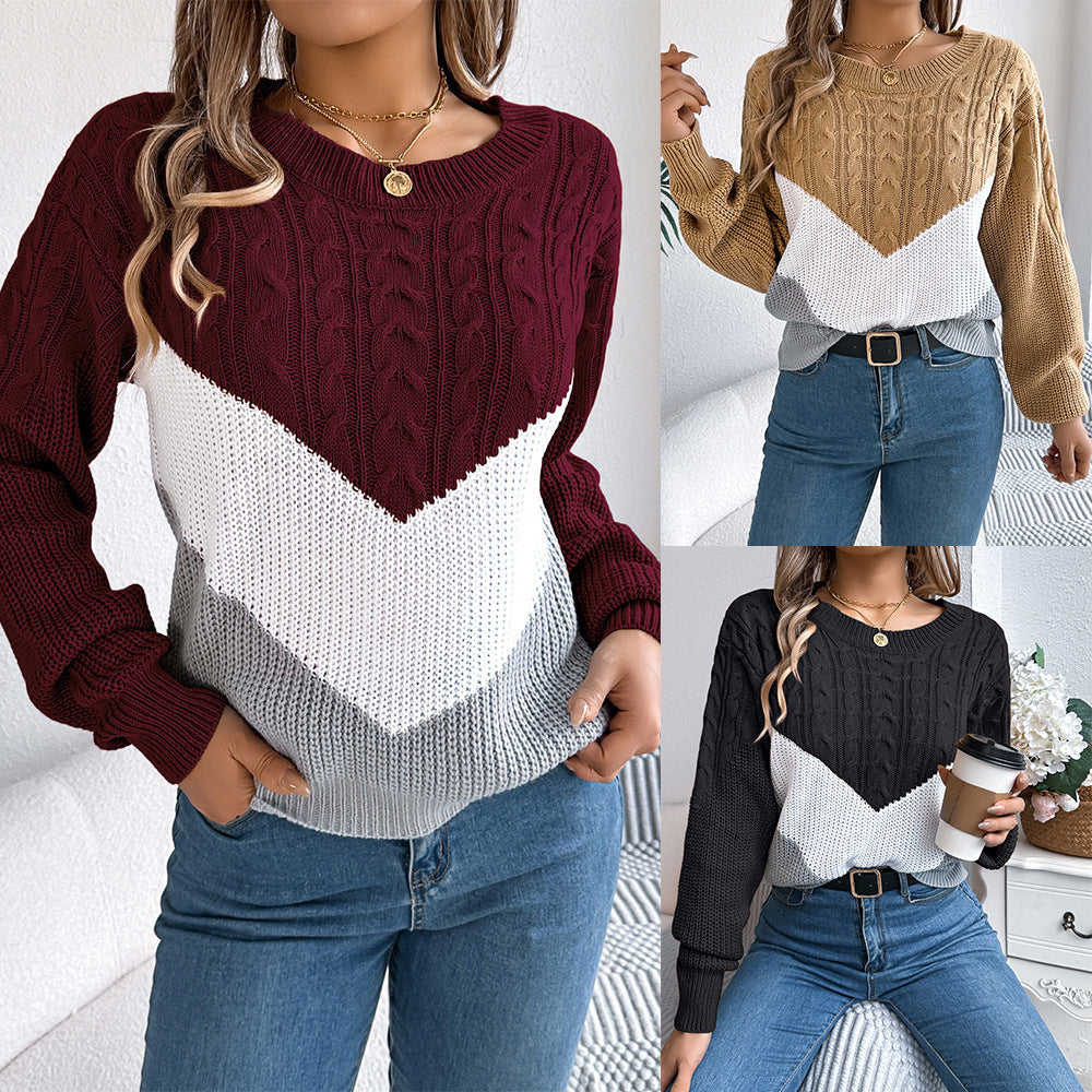Gebreide pullover trui