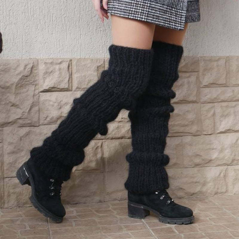 Lange dikke beenwarmers