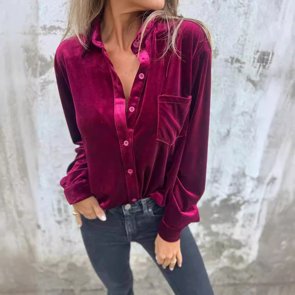 Fluwele blouse