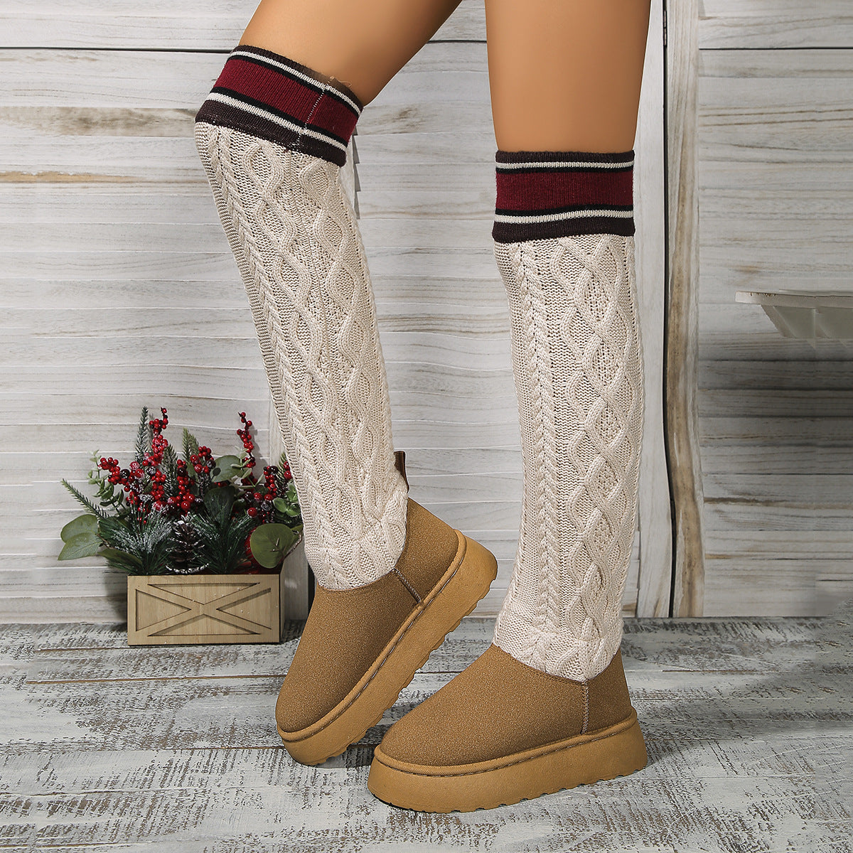 Overknee warme boots