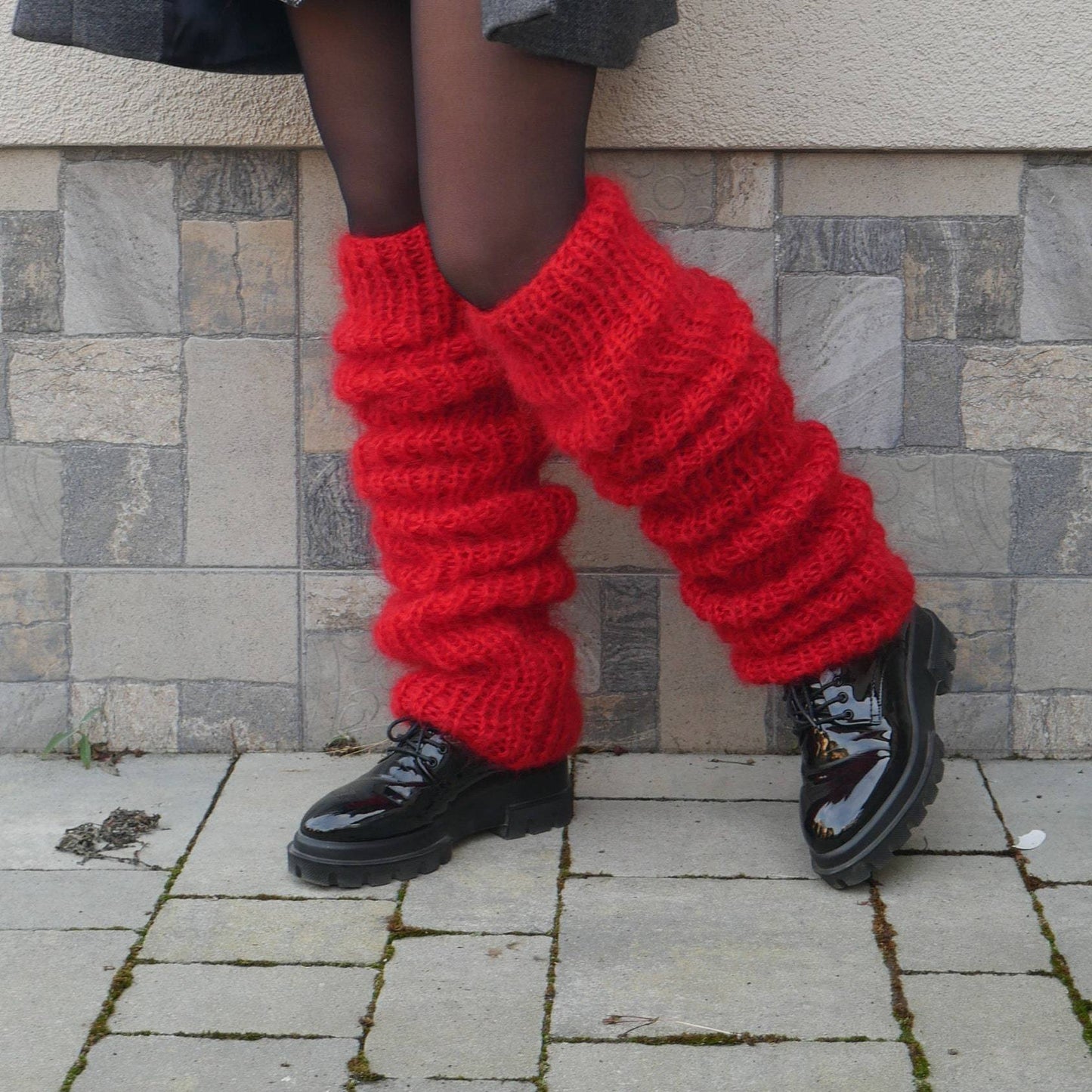 Lange dikke beenwarmers