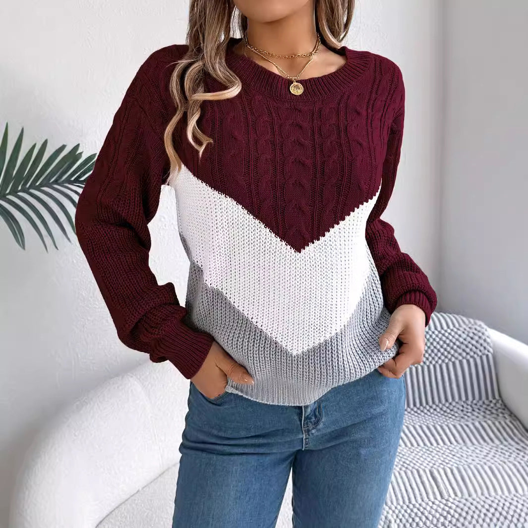 Gebreide pullover trui