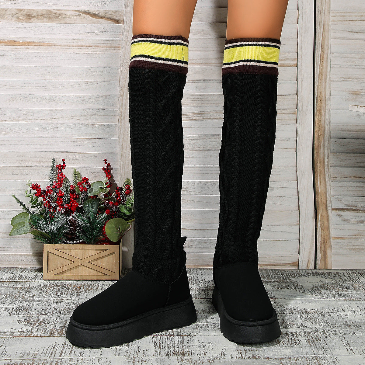 Overknee warme boots