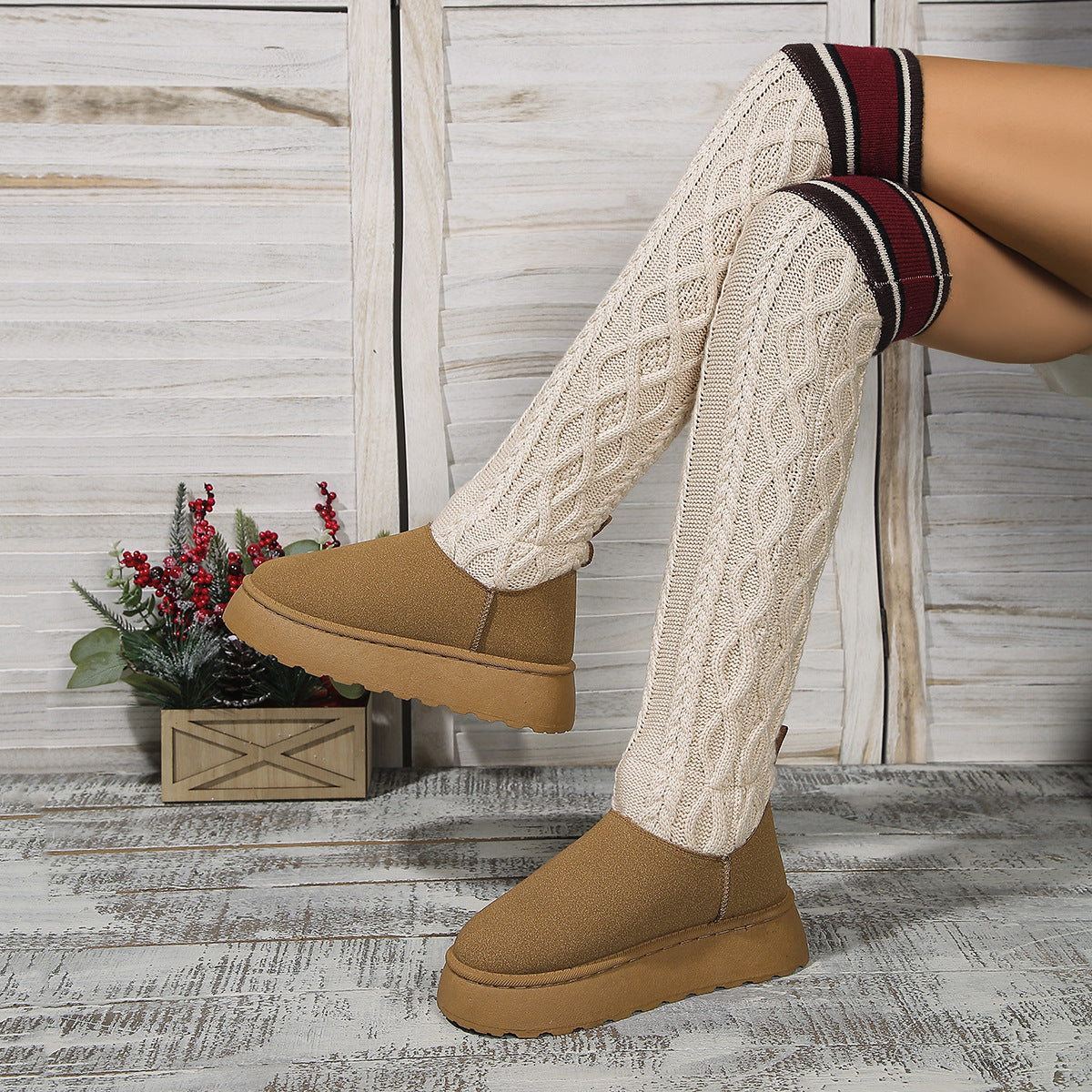 Overknee warme boots