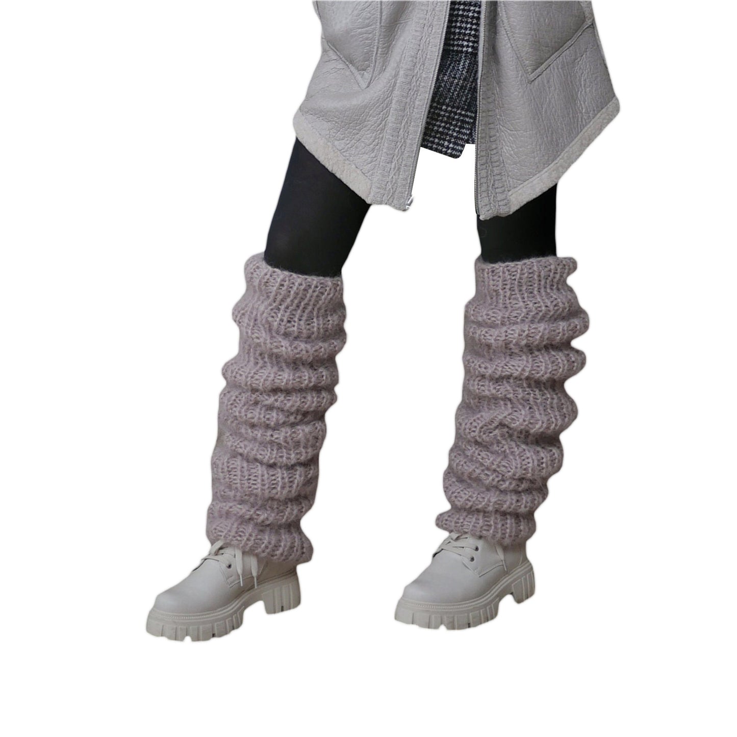 Lange dikke beenwarmers