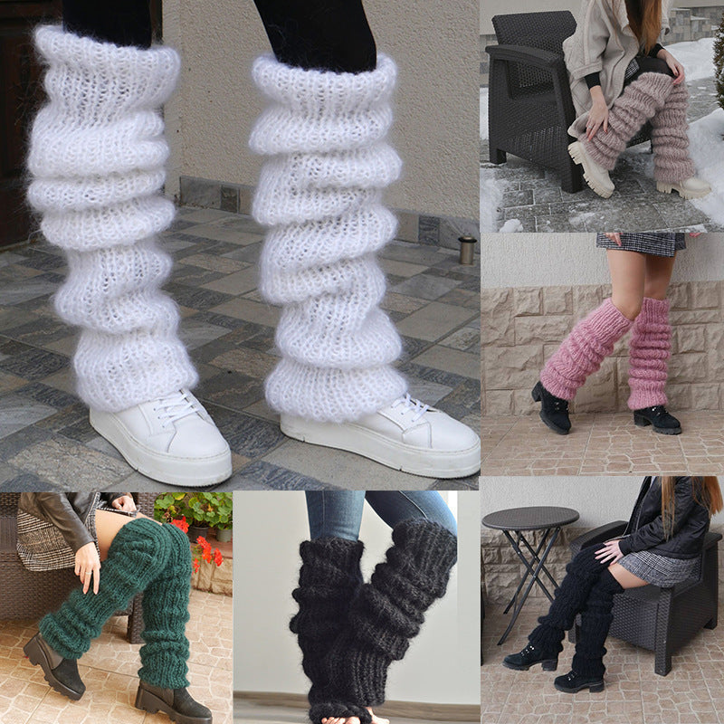 Lange dikke beenwarmers