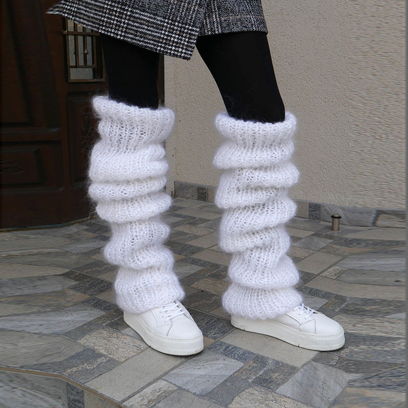 Lange dikke beenwarmers