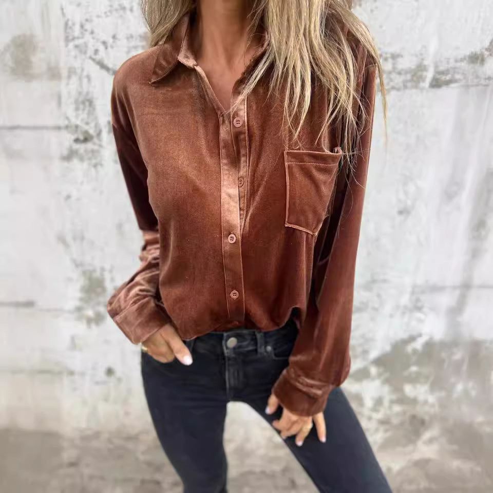Fluwele blouse