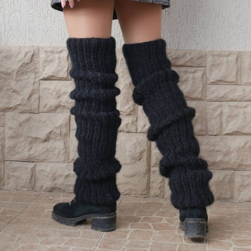 Lange dikke beenwarmers