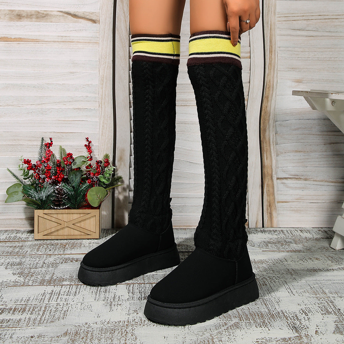 Overknee warme boots