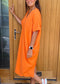 Stijlvolle hippe V-hals Casual Jurk
